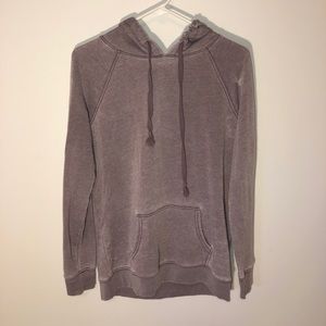 Purple distressed sweatshirt